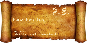 Husz Evelina névjegykártya